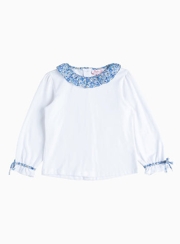 Lily Rose Top Willow Jersey Top in Blue Betsy Ann