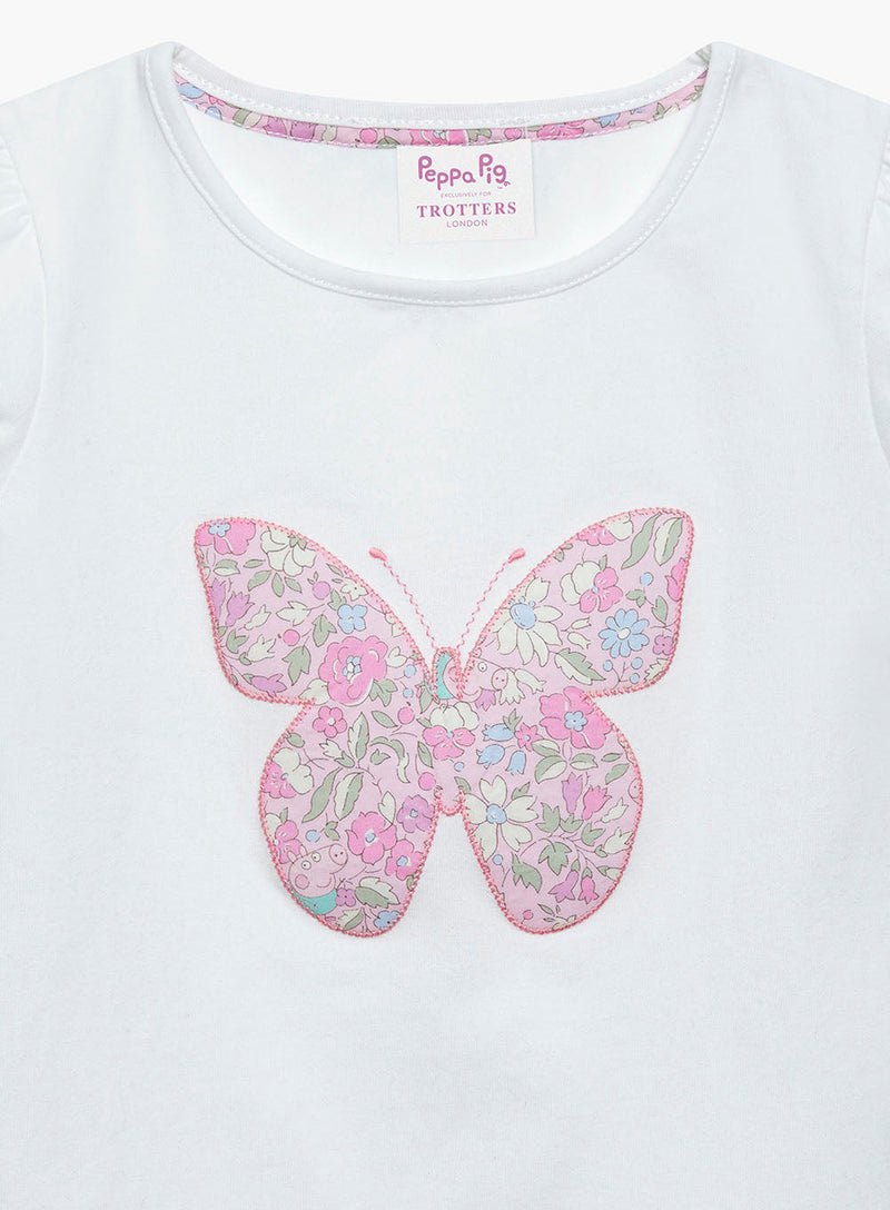 Lily Rose x PEPPA PIG Top Peppa Butterfly Appliqué© Jersey Top