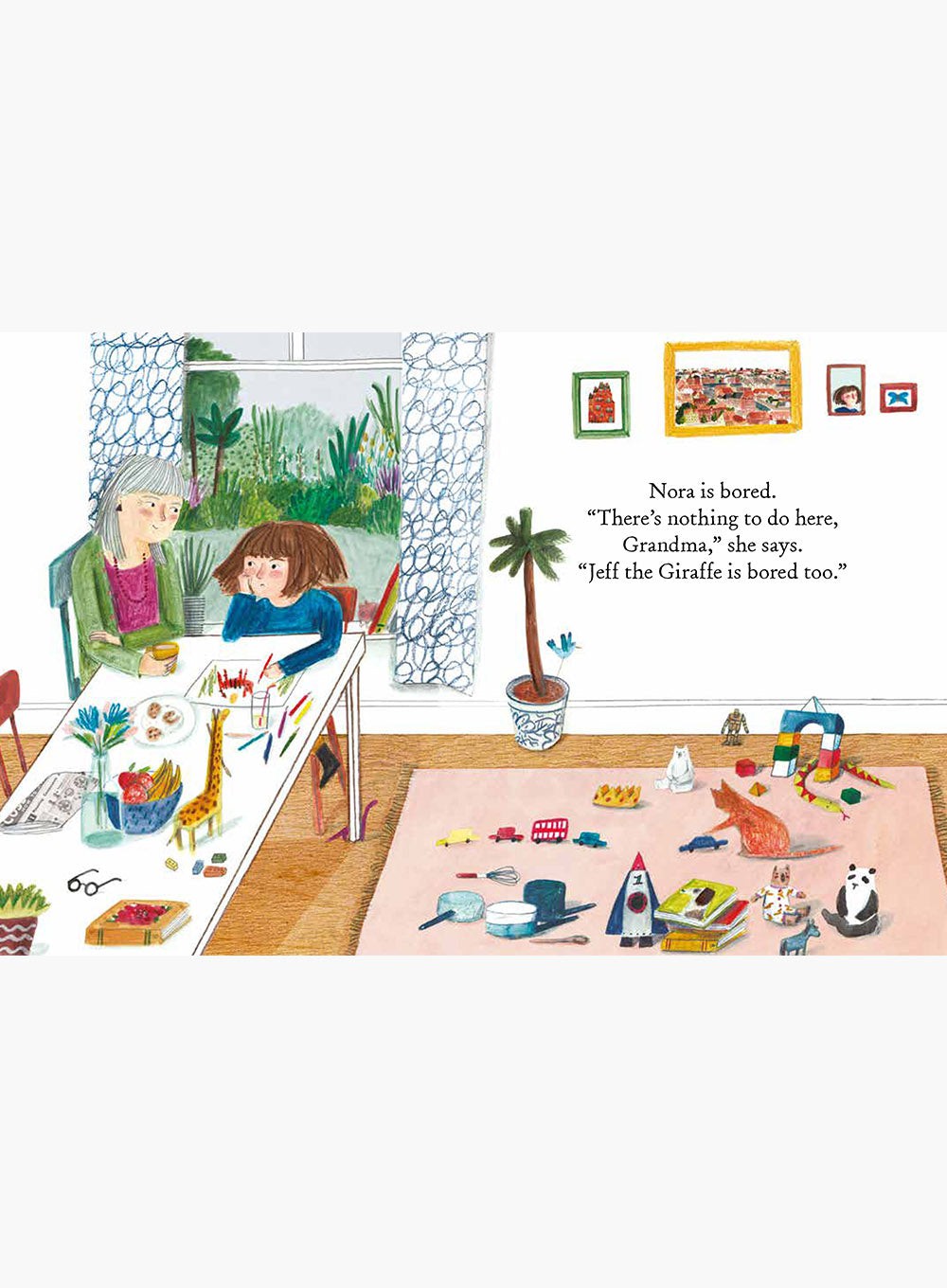 Lucy Tapper Book There's a Tiger in the Garden Board Book