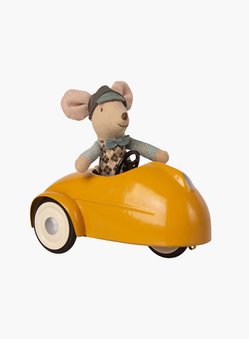 Maileg Toy Maileg Mouse Yellow Car with Garage