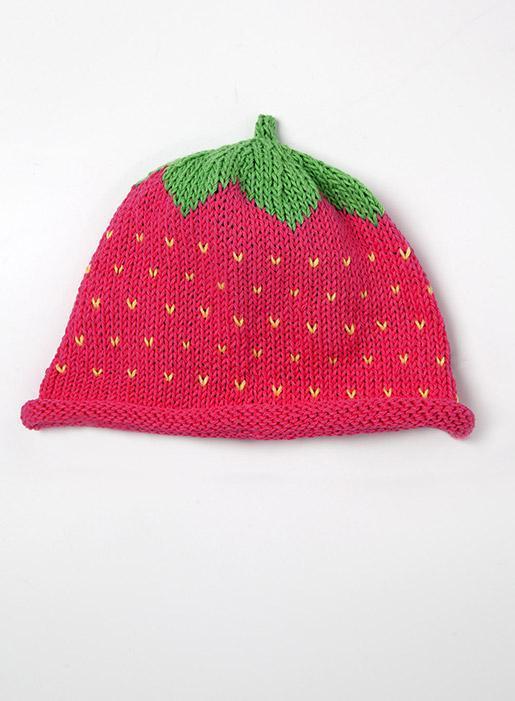 Merry Berries Hats Little Merry Berries Hat in Raspberry - Trotters Childrenswear