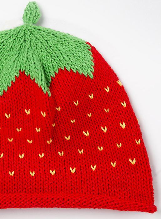 Merry Berries Hats Little Merry Berries Hat in Strawberry - Trotters Childrenswear