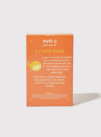Mini U Hair Care New Mini-U Bath Bombs - Pack of 6 - Trotters Childrenswear