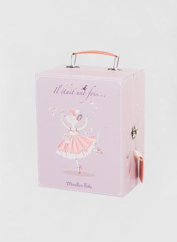 Moulin Roty Toy Moulin Roty Once Upon A Time - Ballerina Mouse with a Suitcase - Trotters Childrenswear
