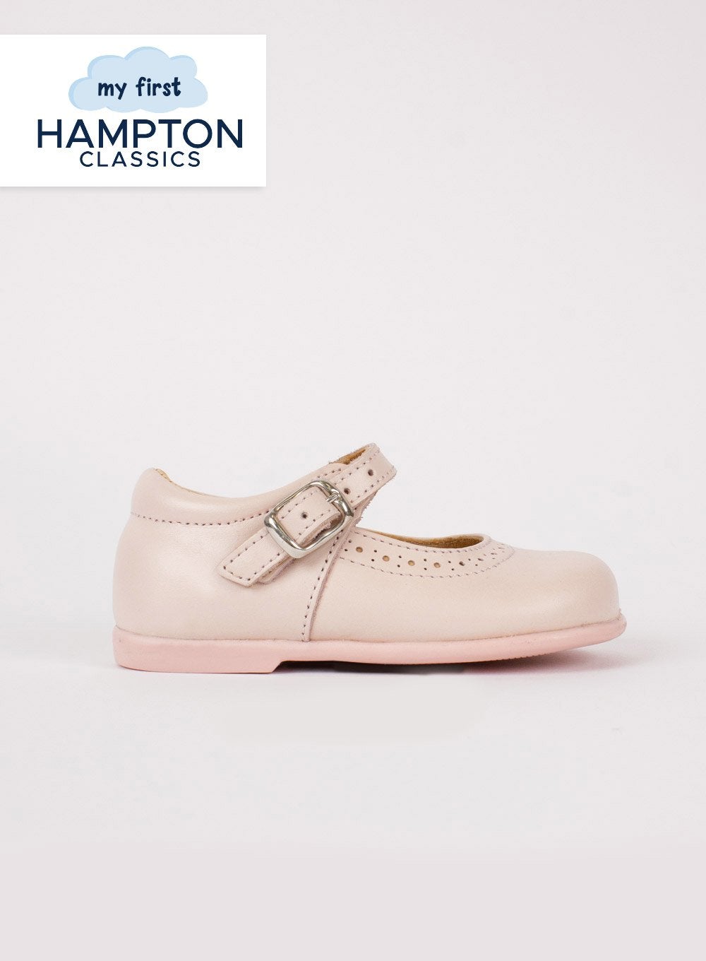 My First Hampton Classics First walkers My First Hampton Classics Jemima First Walkers in Pink - Trotters Childrenswear