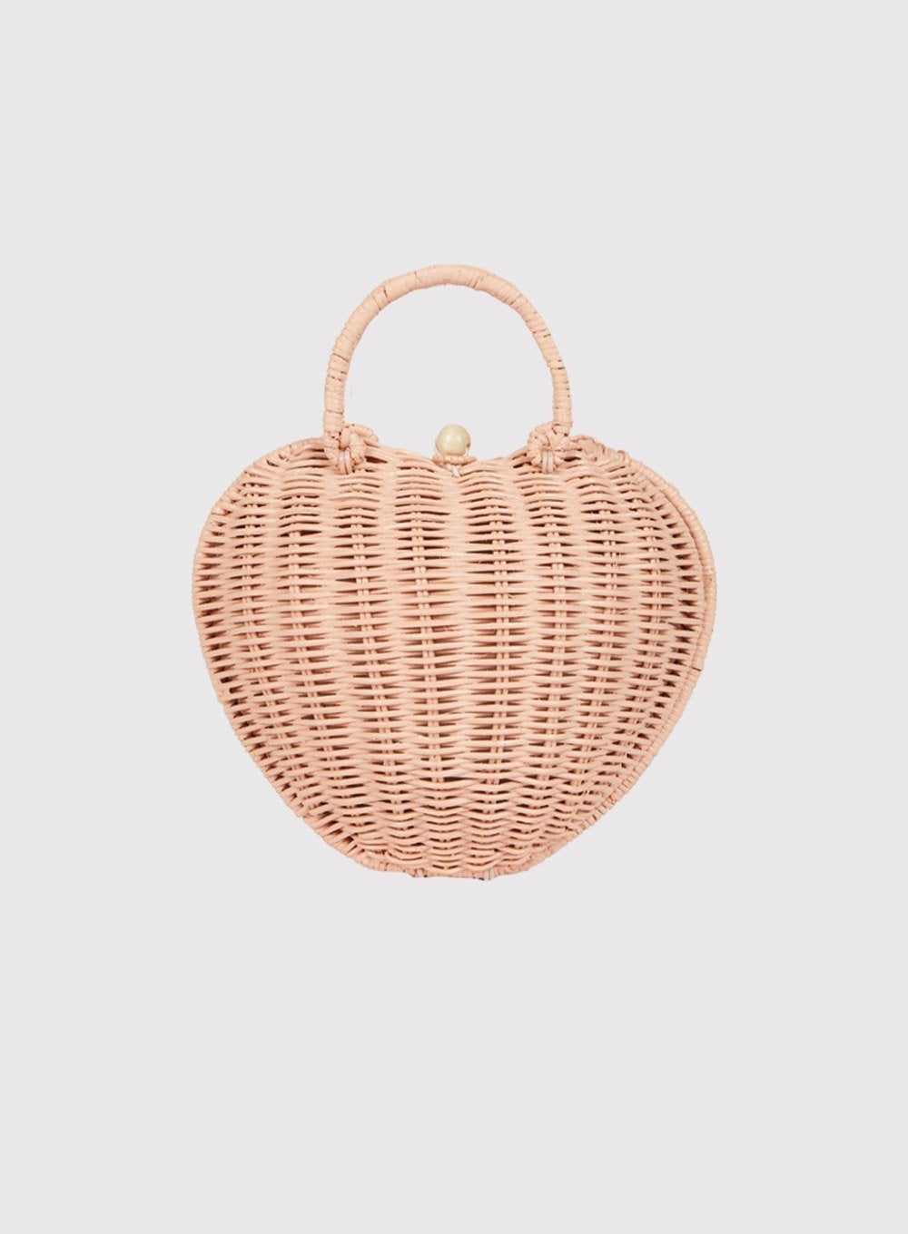 shaped wicker bag