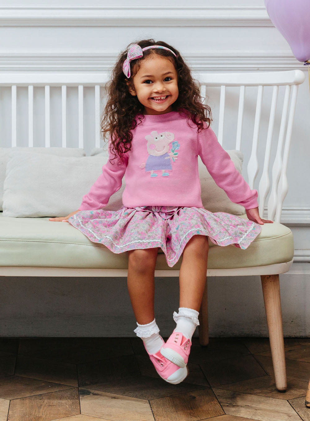 PEPPA PIG x Trotters Cardigan Peppa Jumper