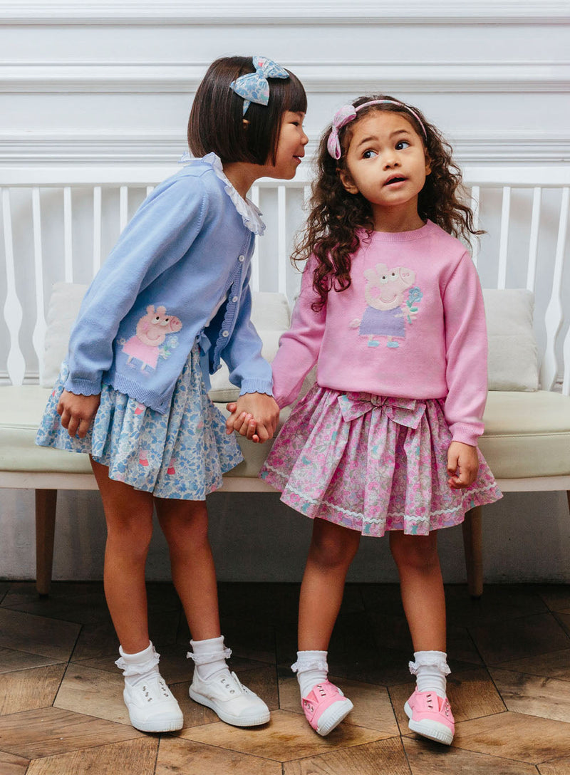 PEPPA PIG x Trotters Skirt Bow Skirt in Pink Peppa Meadow