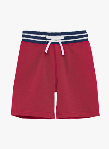 Ethan Jersey Shorts in Red