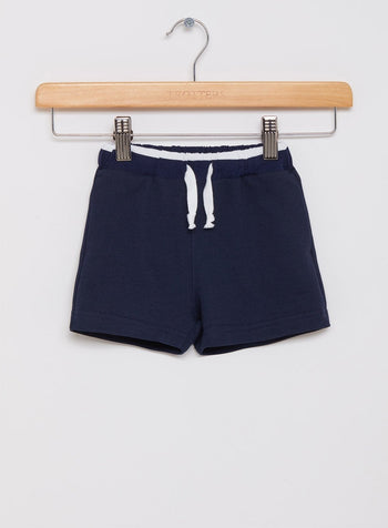 Petit Breton Shorts Little Ethan Shorts in Navy - Trotters Childrenswear