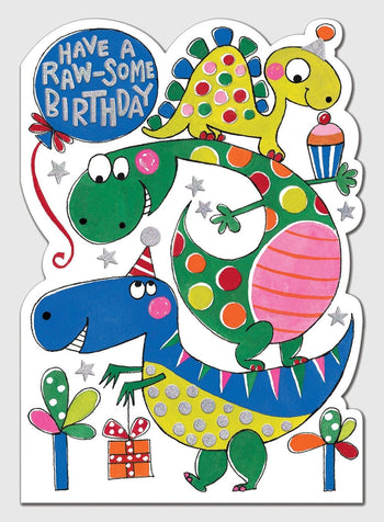 Rachel Ellen Toy Dinosaur Birthday Card - Trotters Childrenswear