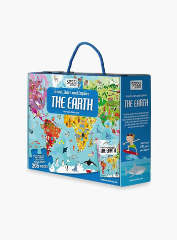Sassi Science Book Travel Learn Explore: The Earth Book & Jigsaw