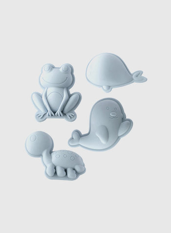 Scrunch Toy Scrunch Sand Moulds Set in Duck Egg Blue - Trotters Childrenswear