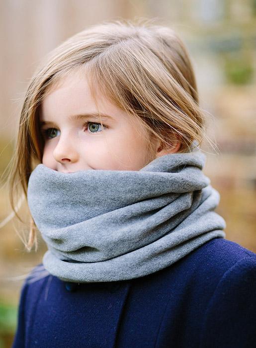 Snoody Snoody Fleece Snoody in Grey - Trotters Childrenswear