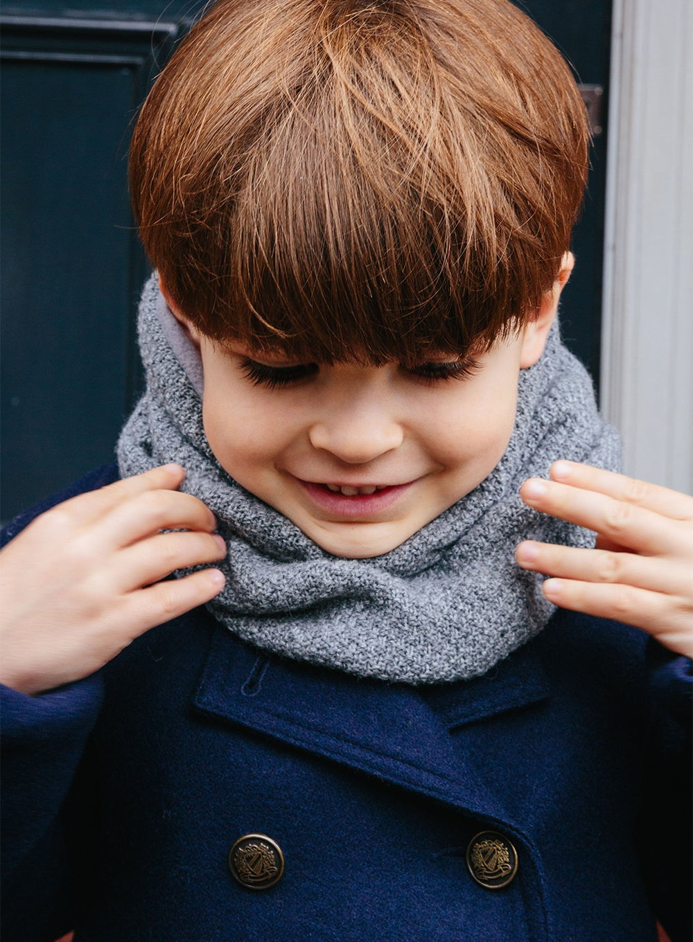 Snoody Snoody Rice Stitch Snoody in Grey