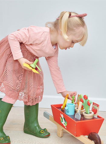 Tender Leaf Toys Toy Garden Wheelbarrow Set