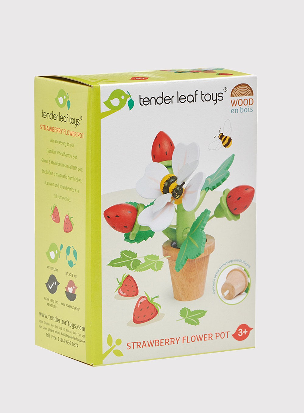 Tender Leaf Toys Toy Strawberry Flower Pot