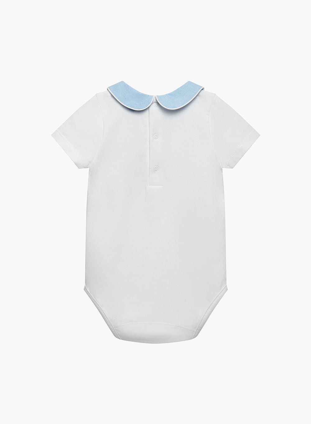 Thomas Brown Body Baby Short-Sleeved Milo Chambray Collar Body
