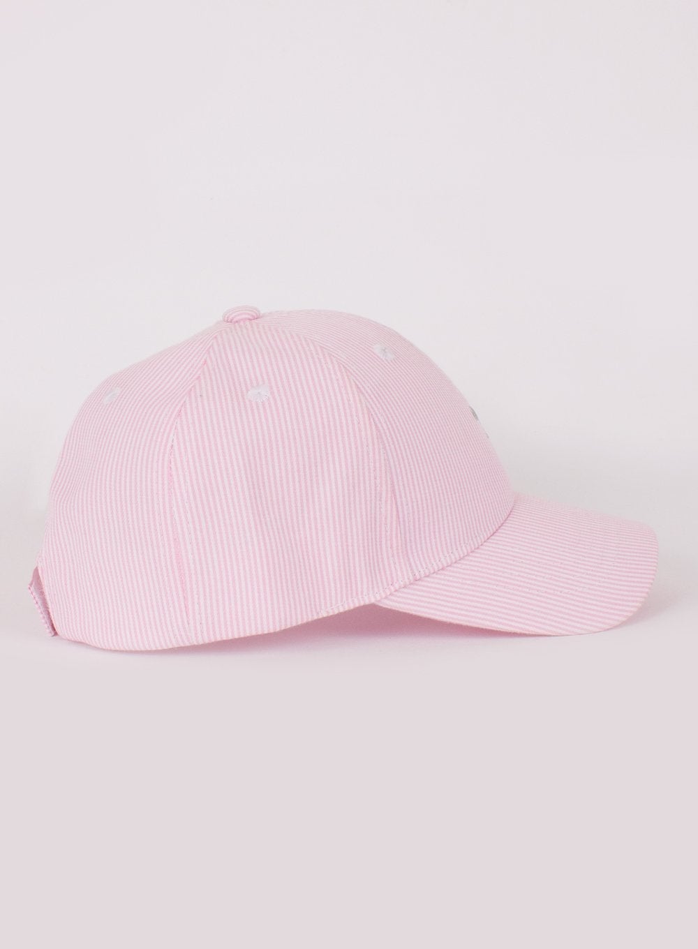 Thomas Brown Hat Charlie Cap in Pink Stripe