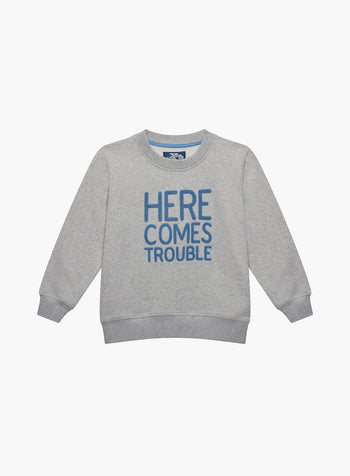 Thomas Brown Jumper Here Comes Trouble Sweater