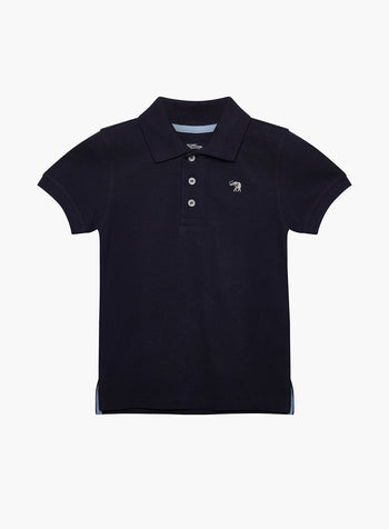 Harry Piqué Polo in Navy
