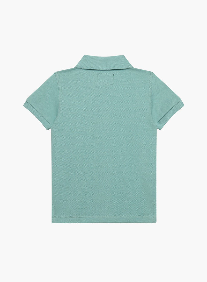 Thomas Brown Polo Harry Piqué Polo Shirt in Sage