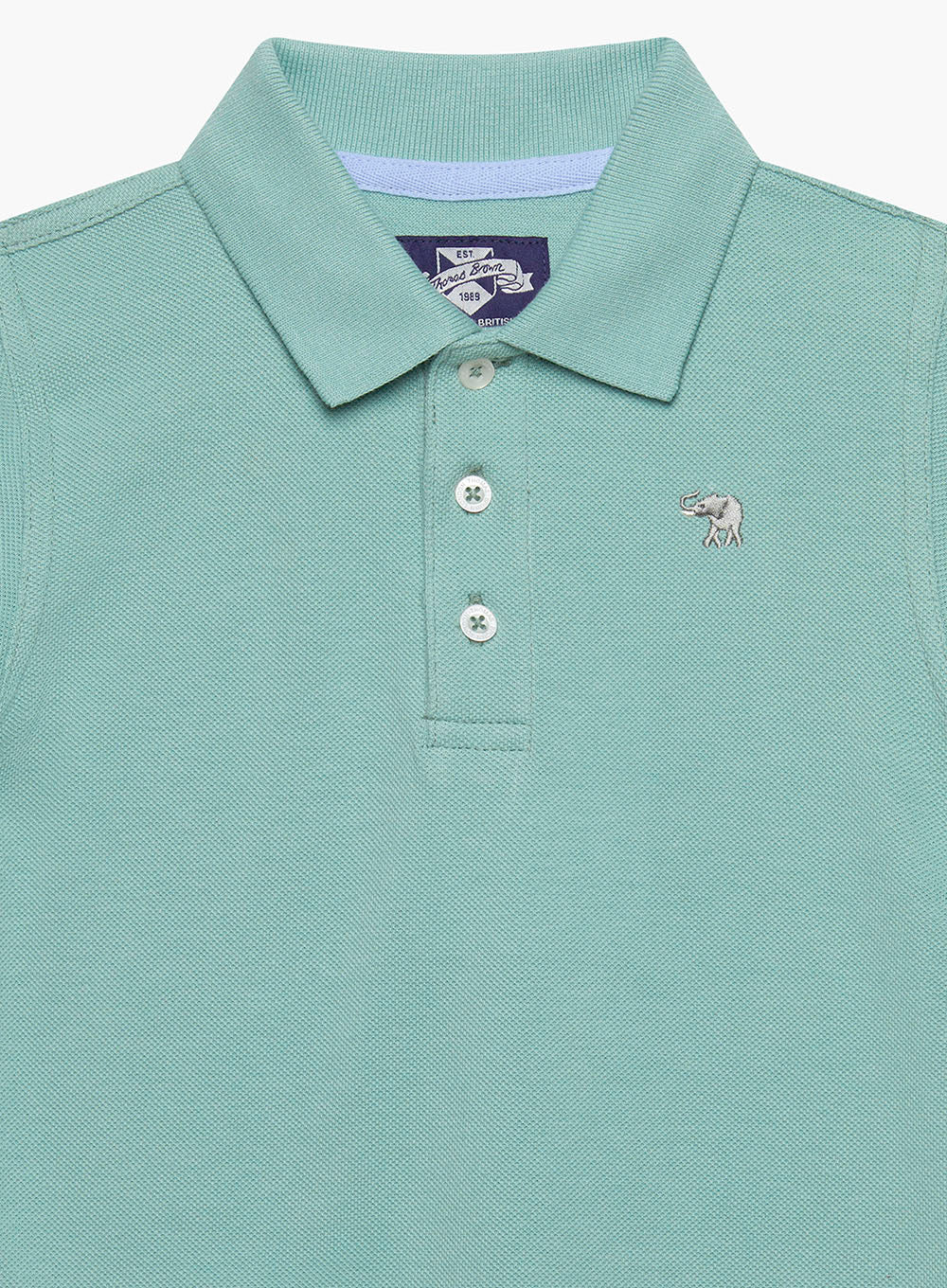 Thomas Brown Polo Harry Piqué Polo Shirt in Sage