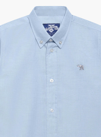 Thomas Shirt in Pale Blue Chambray