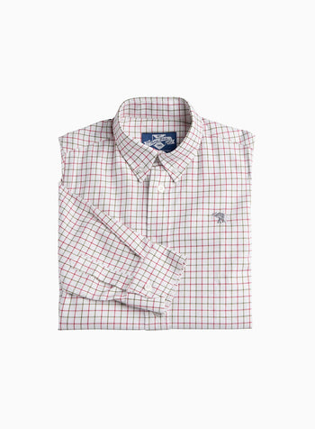 Thomas Shirt in Red Green Check