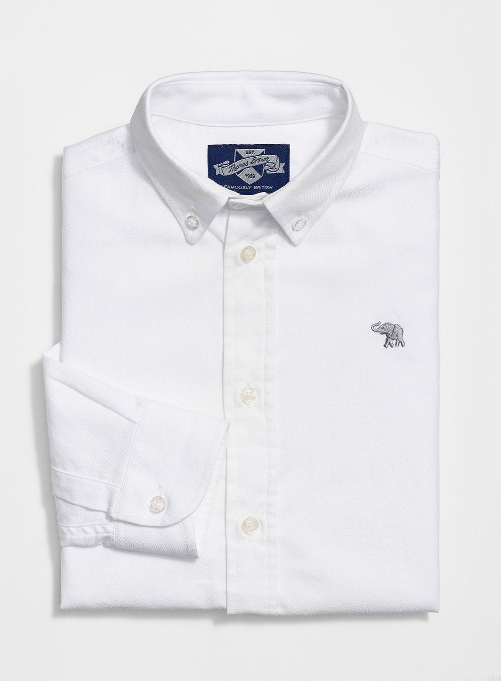 Thomas Brown Shirt Thomas Shirt in White