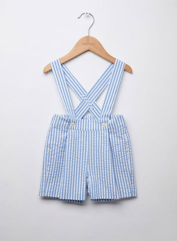 Thomas Brown Shorts Little Jamie Shorts in Blue Stripe