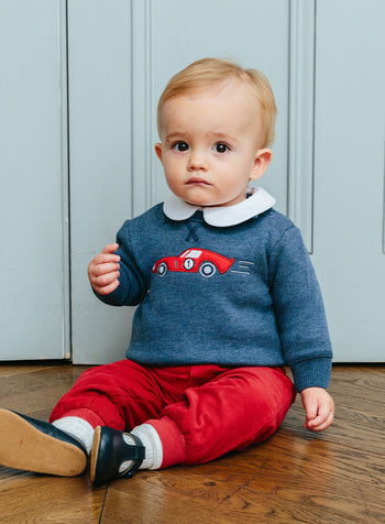 Thomas Brown Sweatshirt Little Sebastian Car Sweatshirt