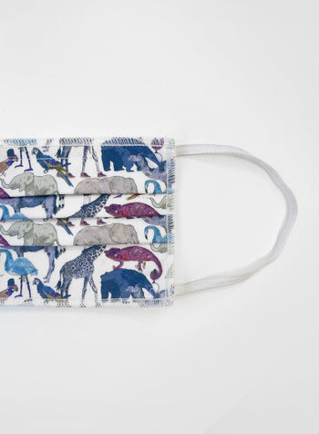 Trotters Face Covering Adults Face Covering in Zoo Animals - Trotters Childrenswear