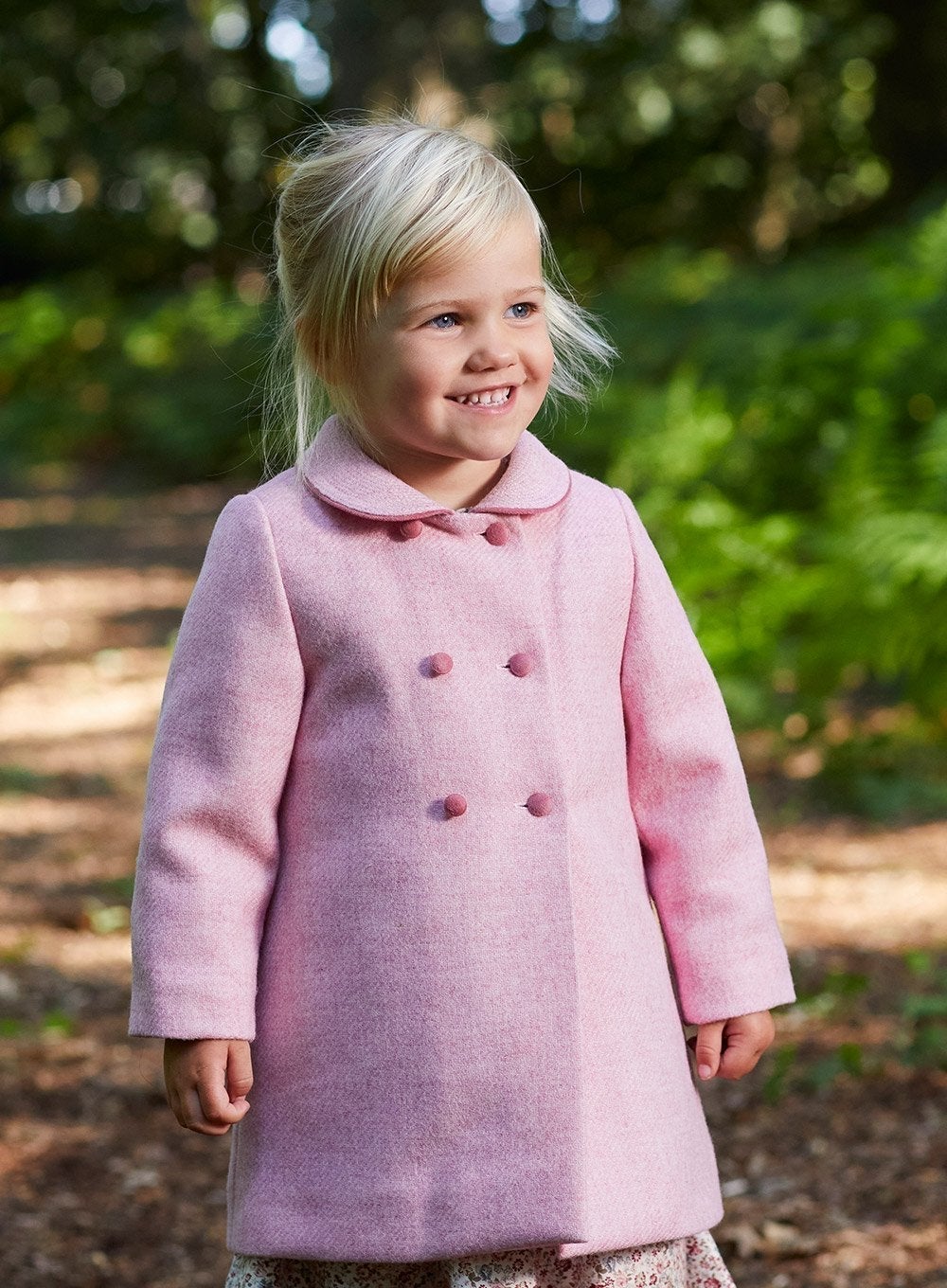 Trotters Heritage Coat Little Classic Coat in Pale Pink