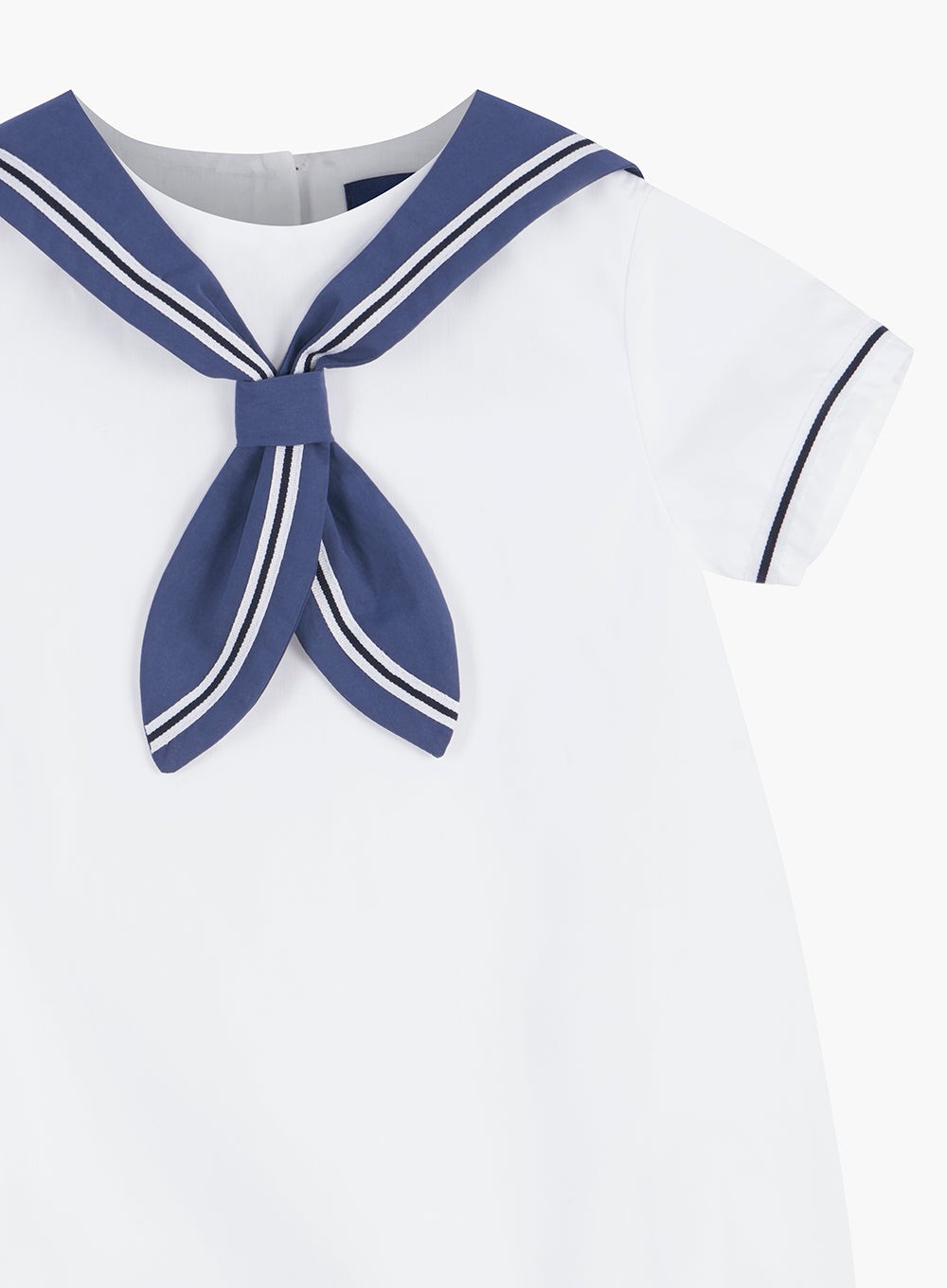 Trotters Heritage Romper Little Charlie Sailor Romper in White