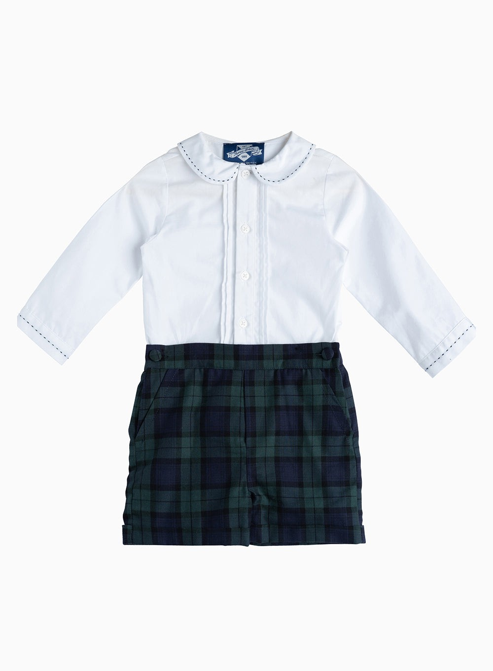 Trotters Heritage Set Little Rupert Set in Navy Tartan