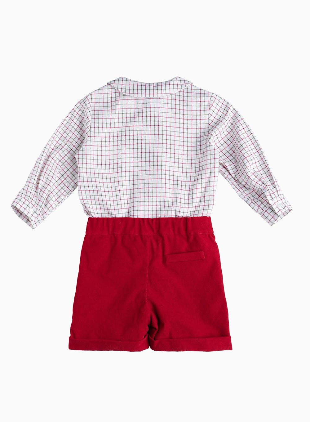 Trotters Heritage Set Little Rupert Set in Red Check