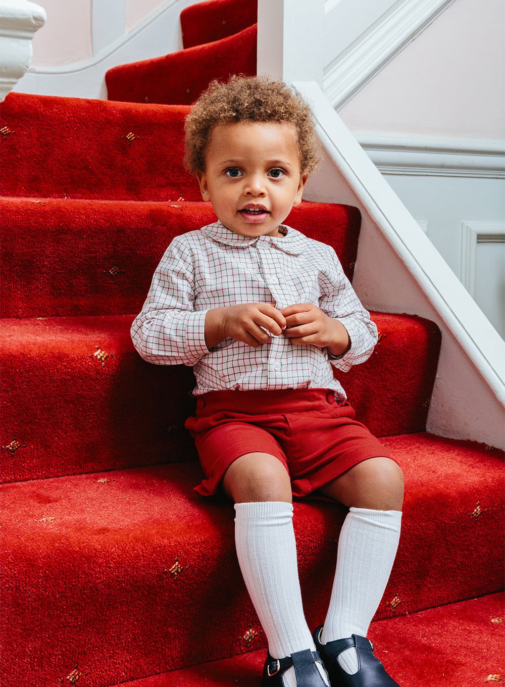 Trotters Heritage Set Little Rupert Set in Red Check
