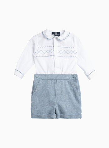 Little Rupert Smocked Set