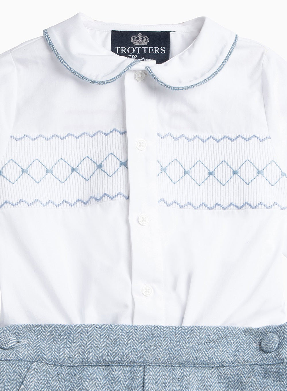 Trotters Heritage Set Little Rupert Smocked Set