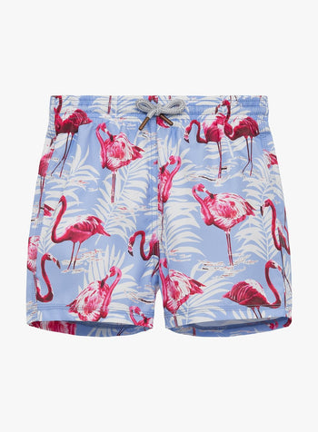 Trotters Swim Swim Shorts Boys Swimshorts in Flamingo