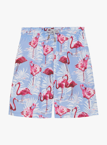 Trotters Swim Swimshorts Mens Daddy & Me Swimshorts in Flamingo
