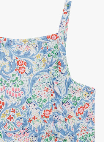 Trotters Swim Swimsuit Frill Swimsuit in Blue Aurora