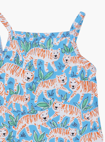 Baby Peplum Swimsuit in Tiger