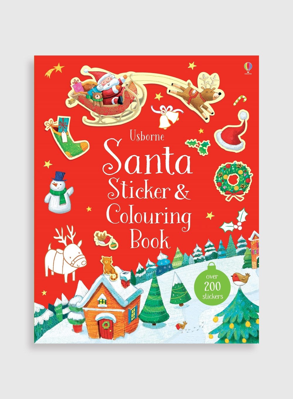 Usborne Book Usborne's Santa Sticker & Colouring Book - Trotters Childrenswear