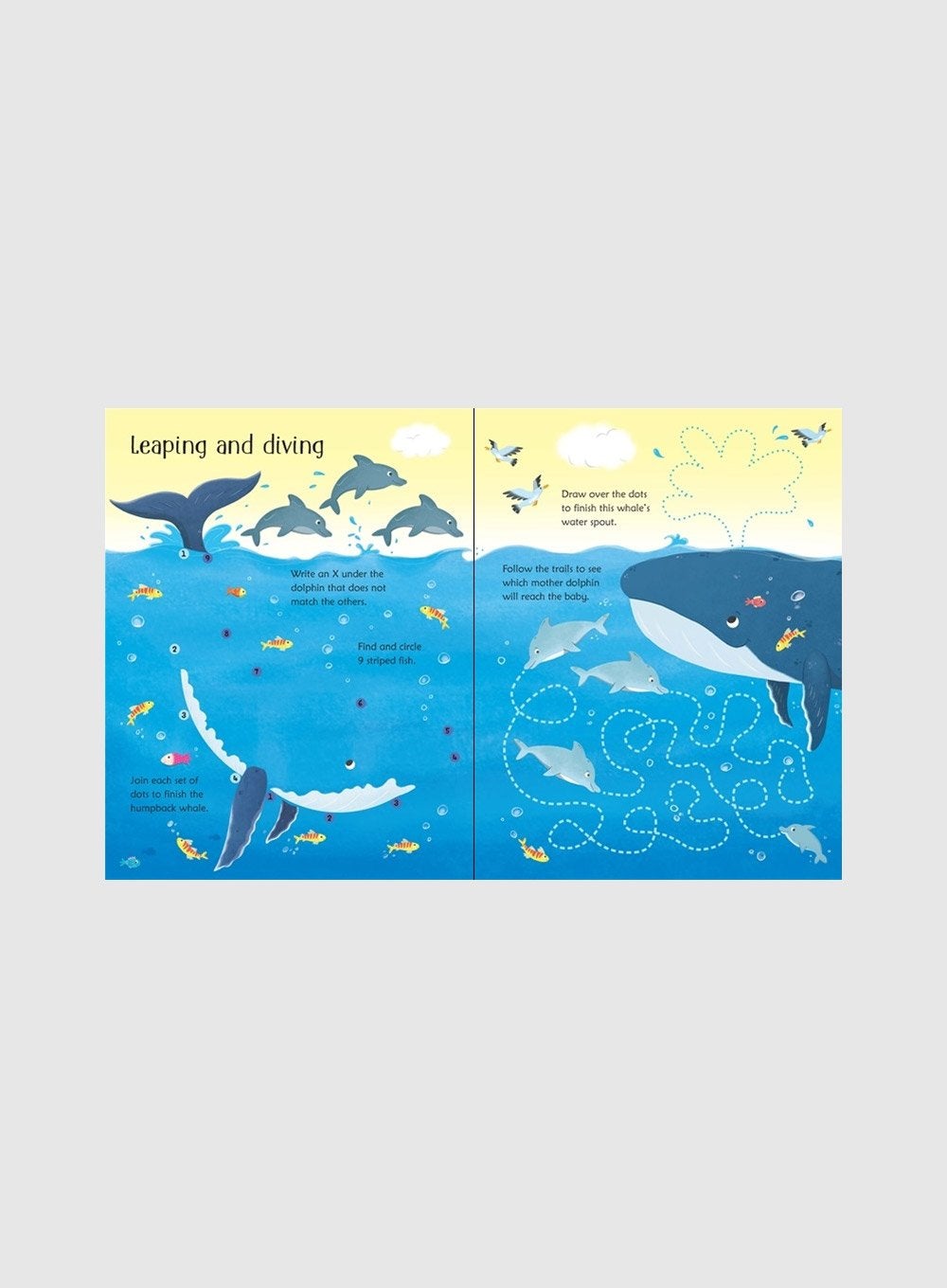 Usborne Book Wipe-Clean Under the Sea Activities Book - Trotters Childrenswear