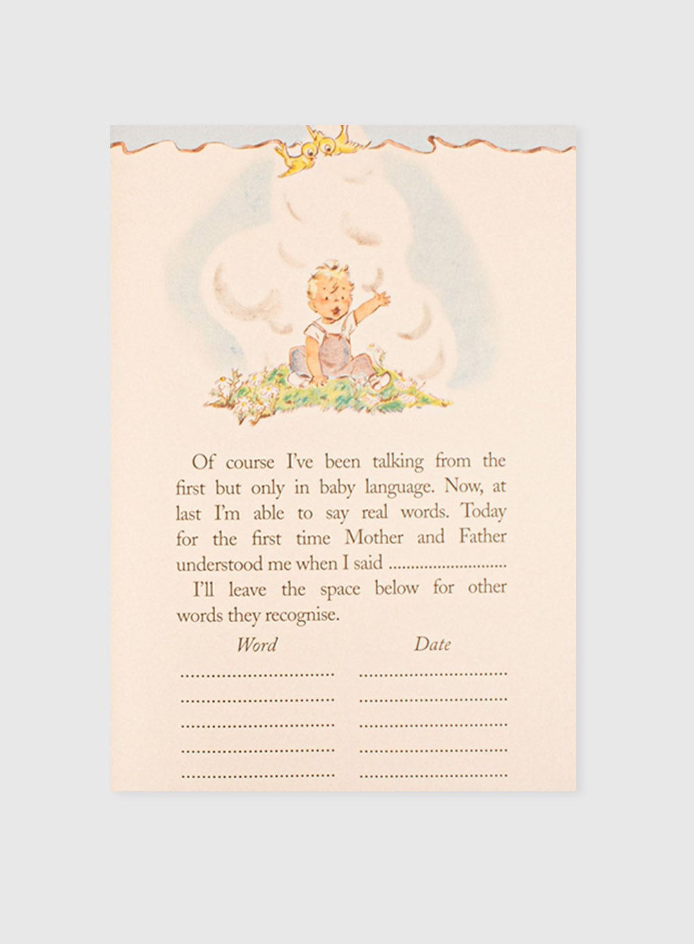 Vintage Baby Book