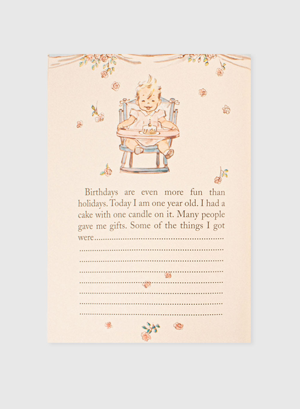 Vintage Baby Book