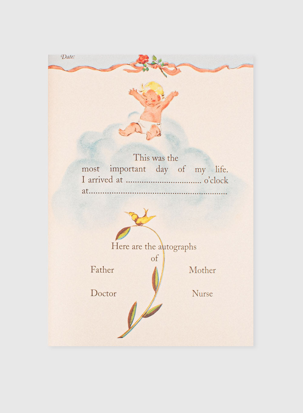 Vintage baby books outlet